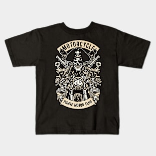 Motorcycle Pirate Club Kids T-Shirt